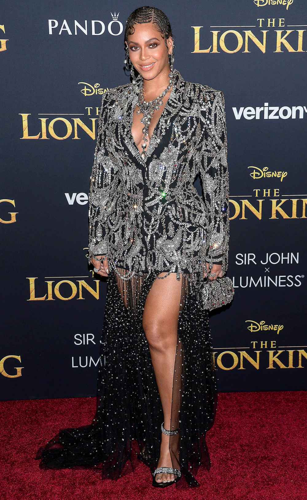 Beyonce Knowles The Lion King Premiere Wearing Alexander McQueen