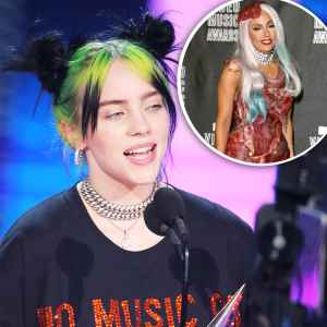 Billie Eilish Lady Gaga Meat Dress Shade