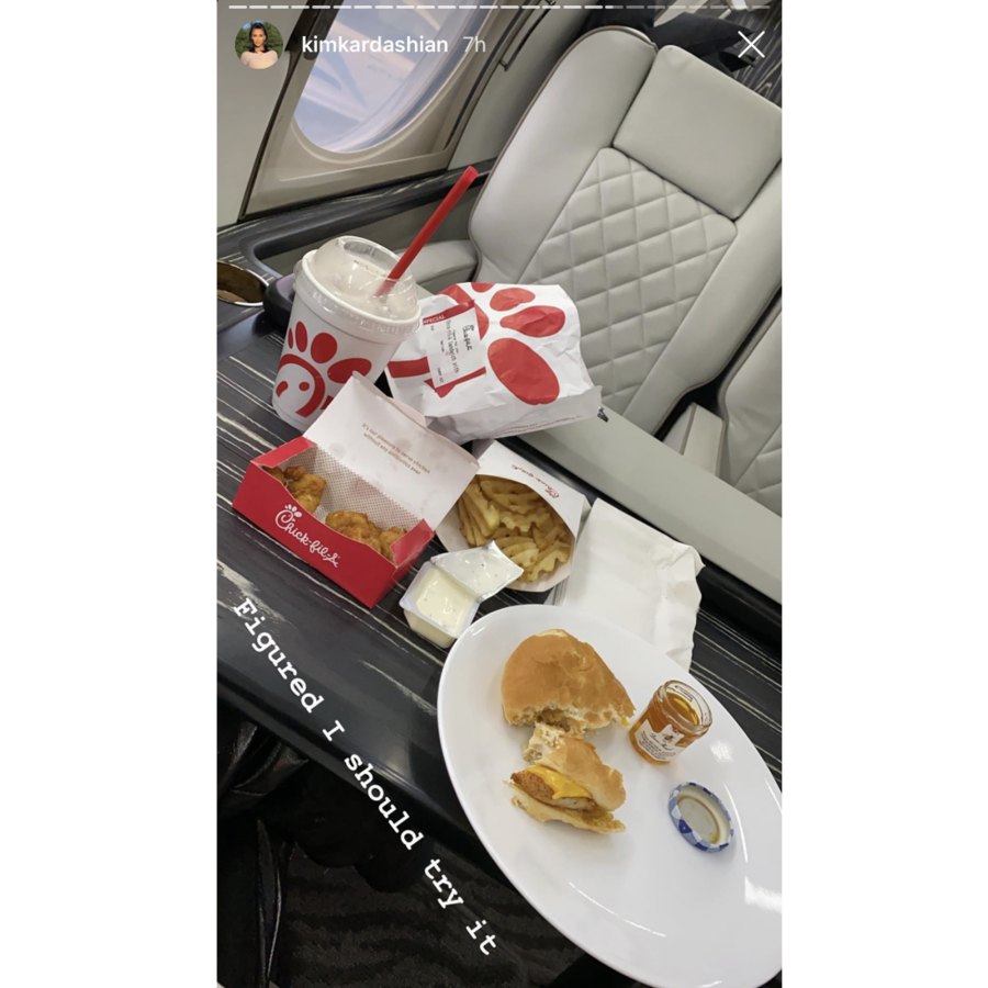 Celebrities Eating on Private Planes