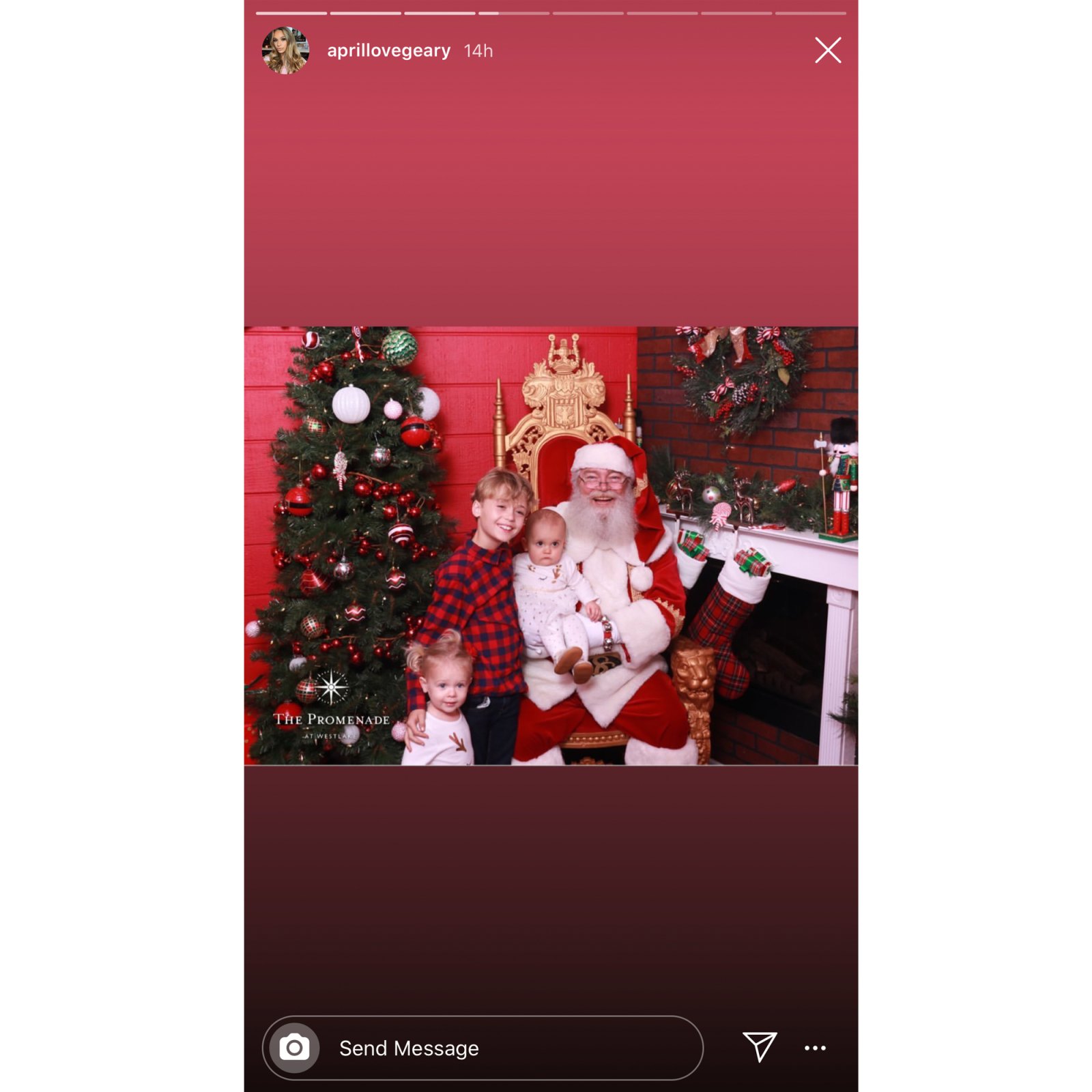 Celebrities Share Kids' Santa Pics
