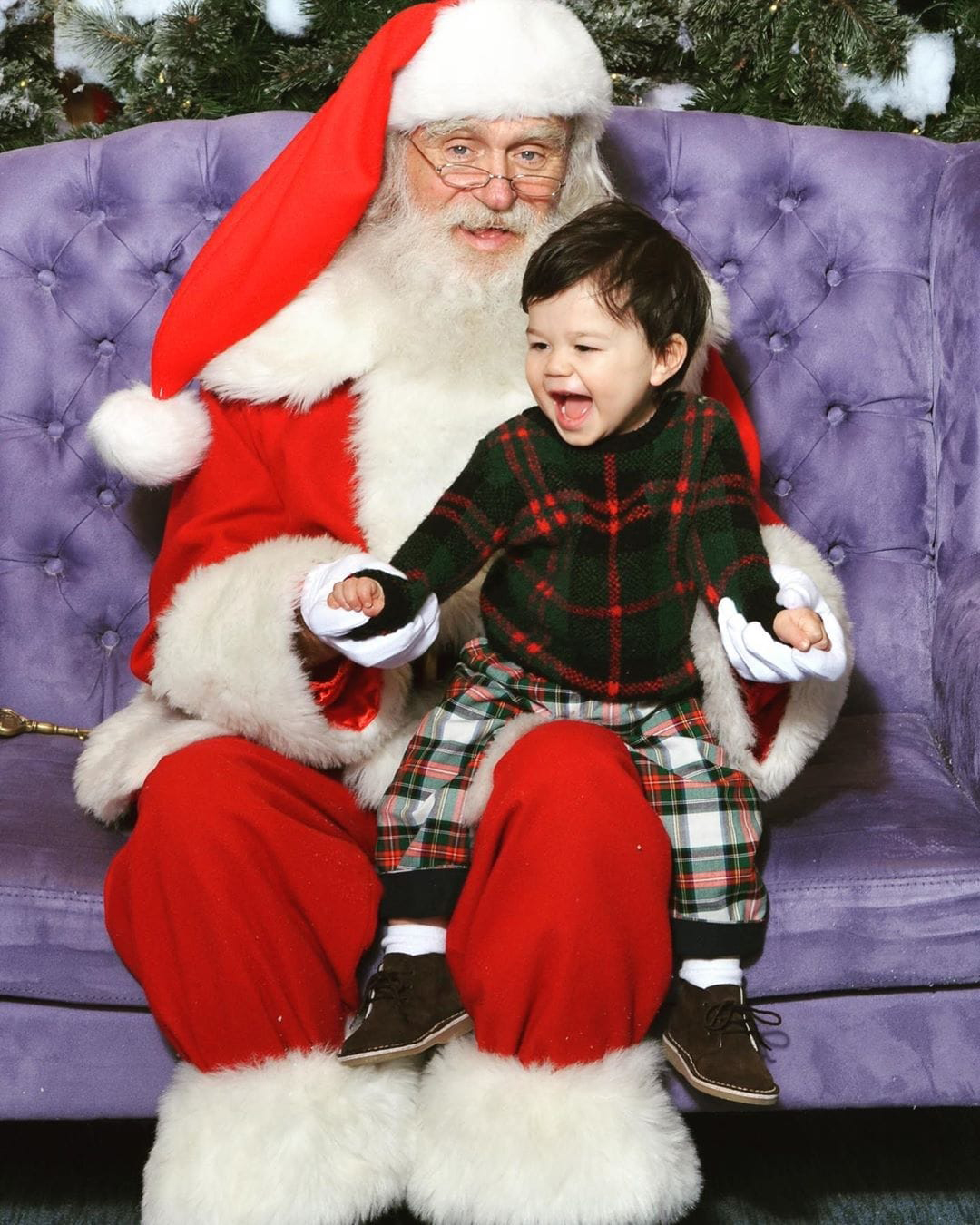 Celebrities Share Kids' Santa Pics