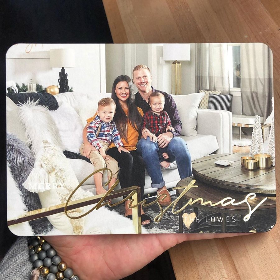 Celebrity Holiday cards Catherine Giudici and Sean Lowe