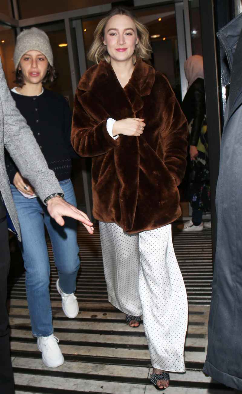 Celebs Wearing Winter Coats - Saoirse Ronan December 17, 2019