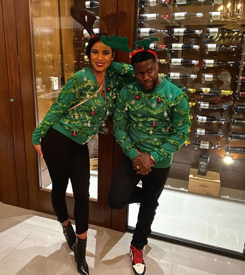 Celebs in Ugly Christmas Sweaters Kevin Hart Eniko