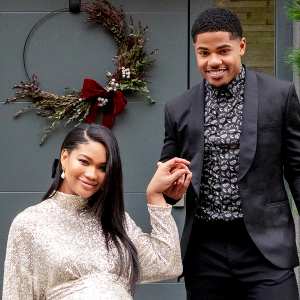 Chanel Iman and Sterling Shepard H&M Holiday Campaign
