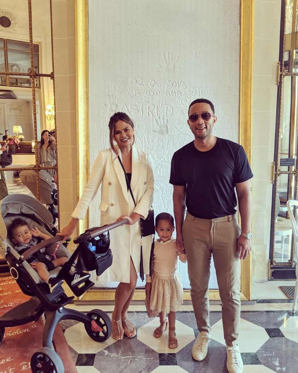 Chrissy Teigen and John Legend’s Kids Have the Best Reaction to Seeing Santa Claus