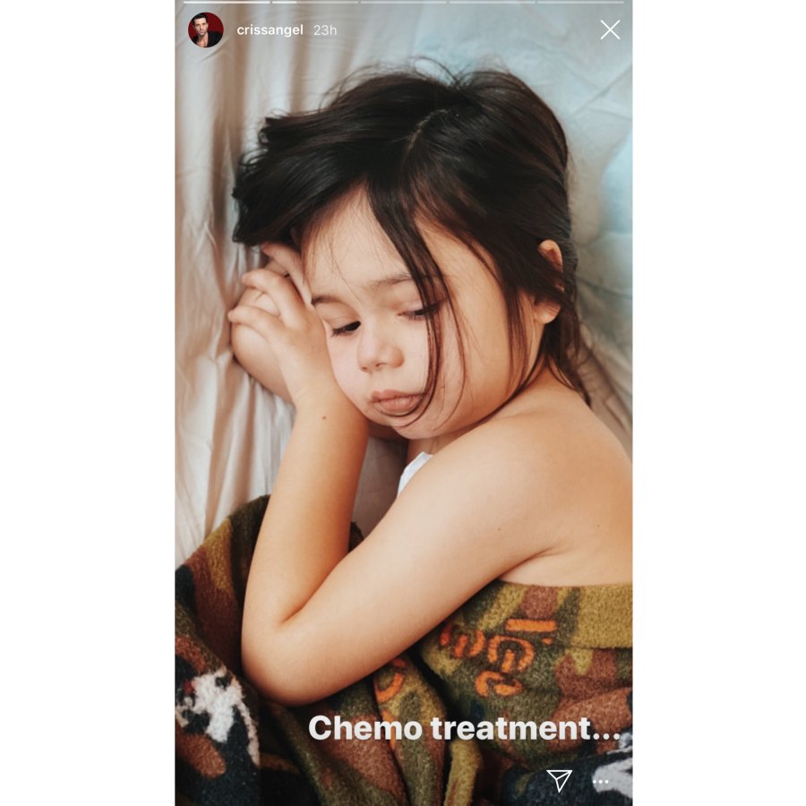 Criss Angel Shares Heartbreaking Photos of Son Johnny Receiving Chemo Treatment