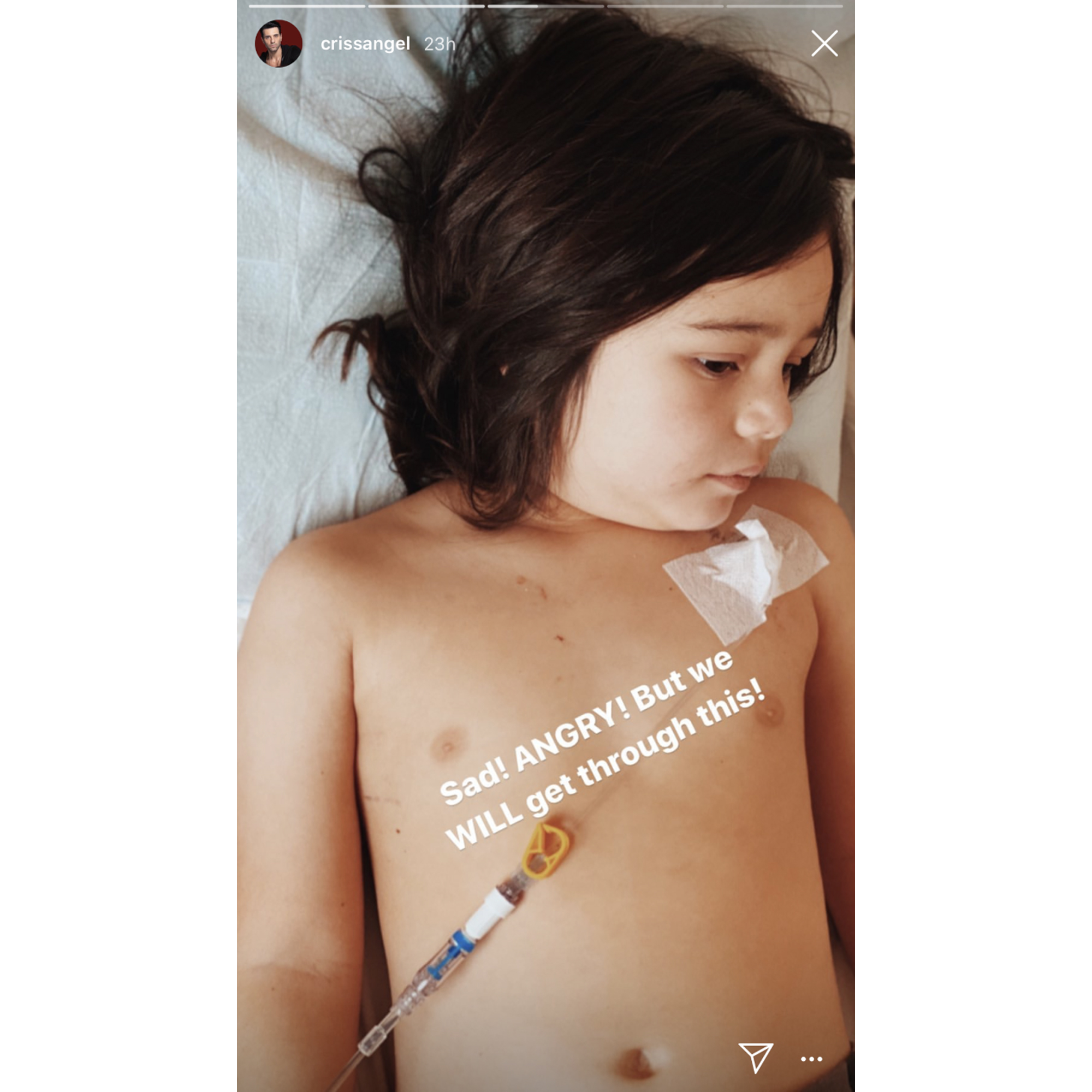 Criss Angel S Heartbreaking Photos Of Son Receiving Chemo Treatment
