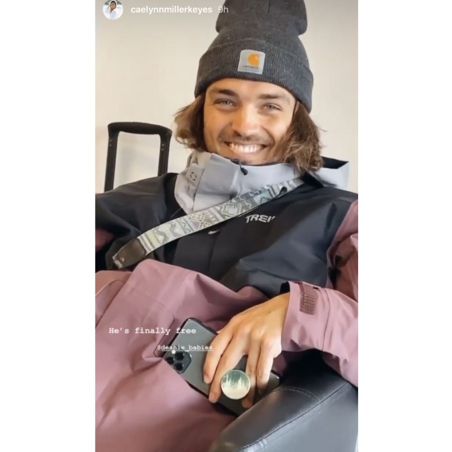 Dean Unglert and Caelynn Miller-Keyes Reunite As He Leaves Hospital After Skiing Accident in Switzerland