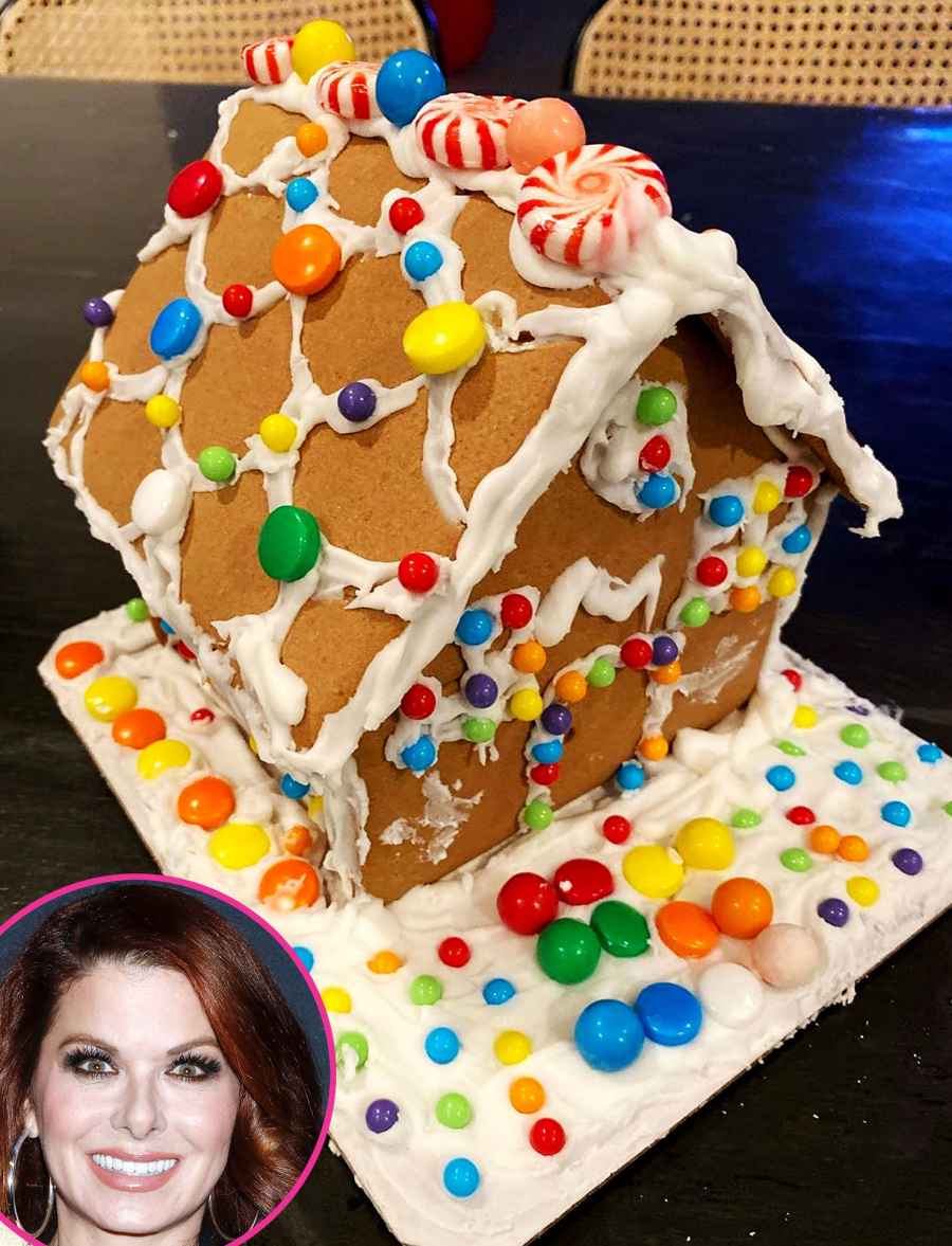 Debra Messing gingerbread house
