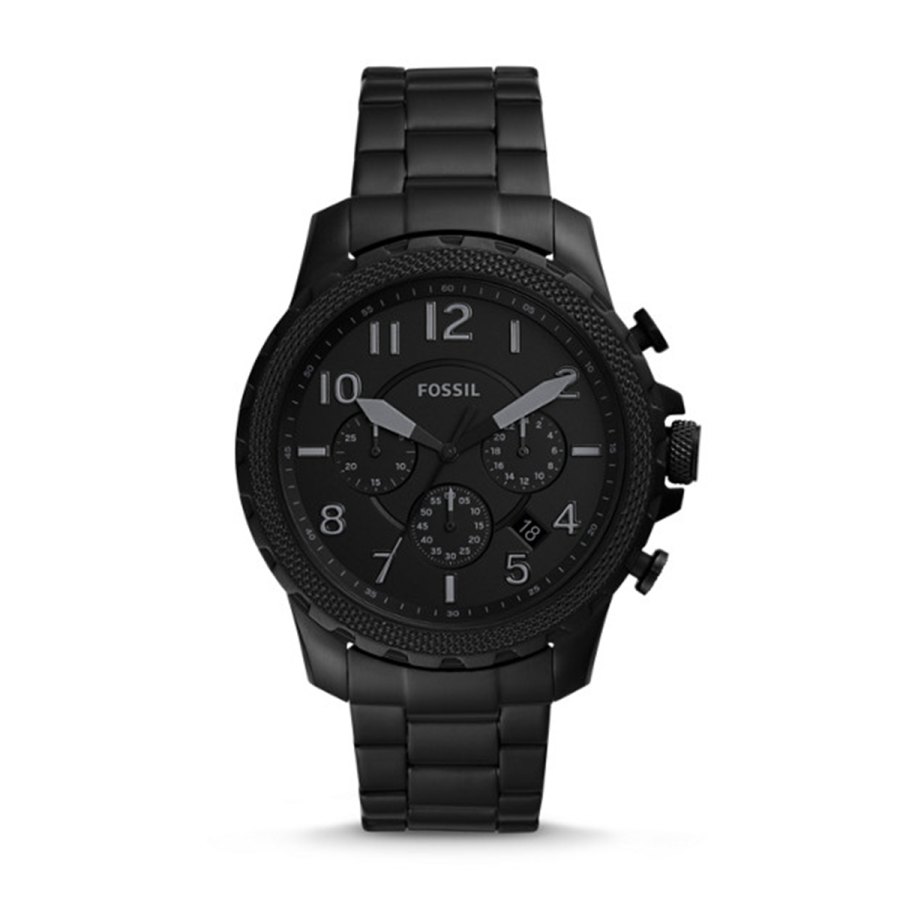 Fossil-Bowman-Chronograph-Black-Stainless-Steel-Watch
