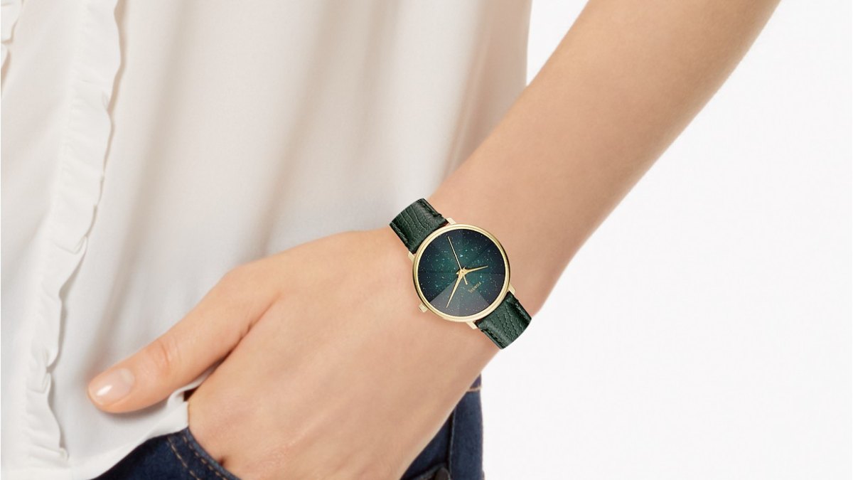 Fossil Women's Galaxy Leather Strap Watch Collection, 33mm