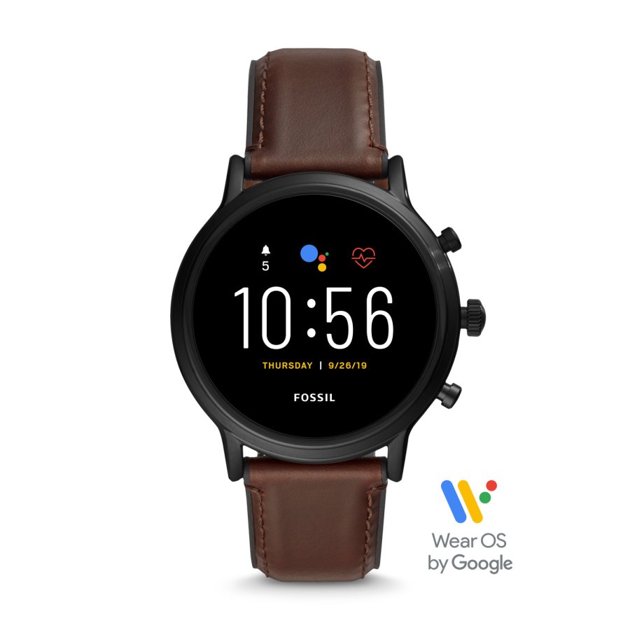 Gen 5 Smartwatch – The Carlyle Hr Dark Brown Leather