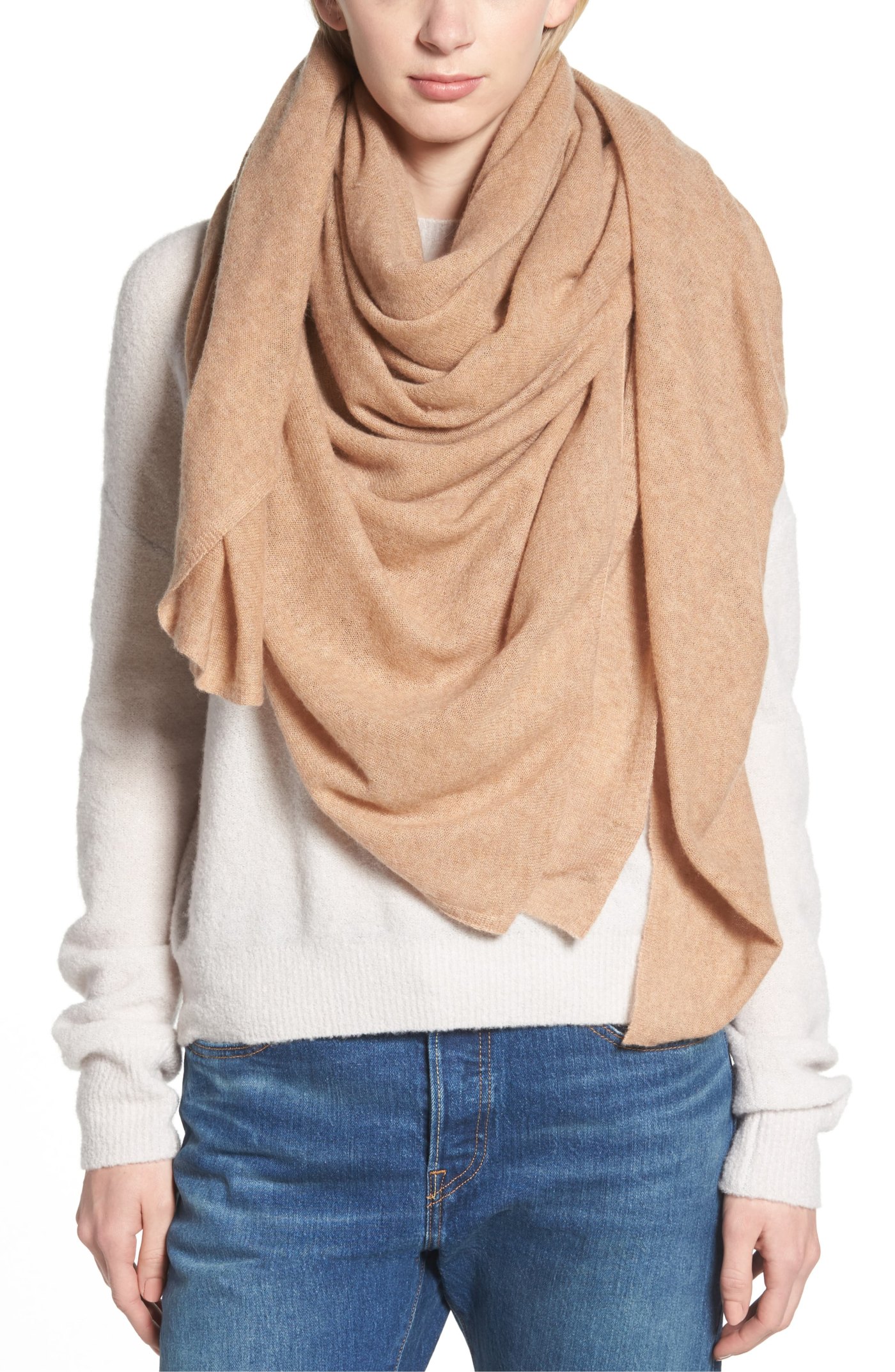 This Nordstrom Cashmere Oversized Scarf Is Light As Air Us Weekly