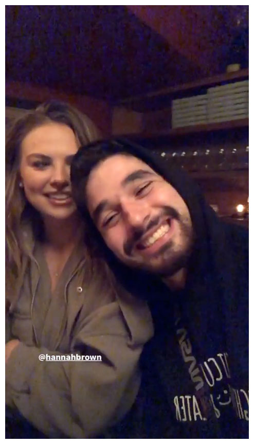 Hannah Brown and Alan Bersten Dancing With The Stars Instagram Story