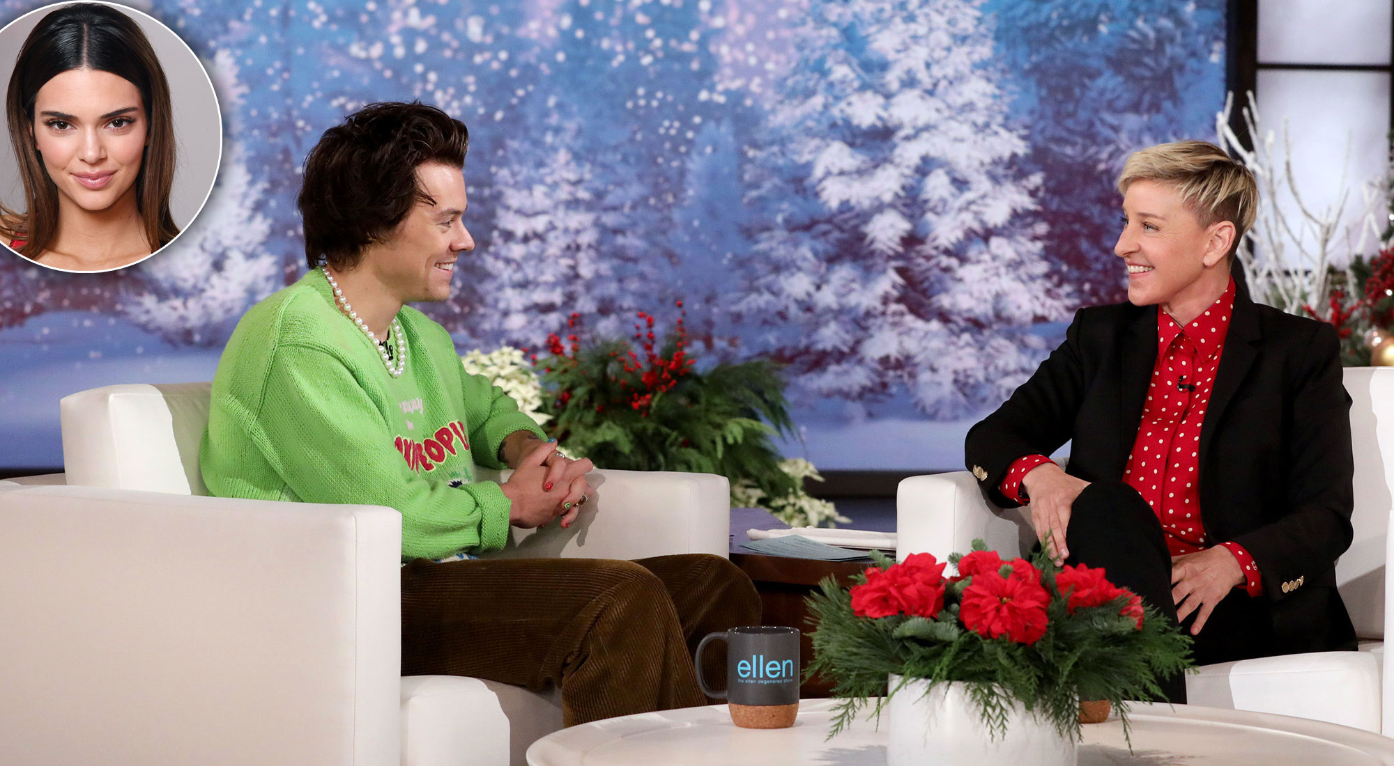 Harry Styles Clams Up When Ellen Degeneres Asks About Kendall Jenner