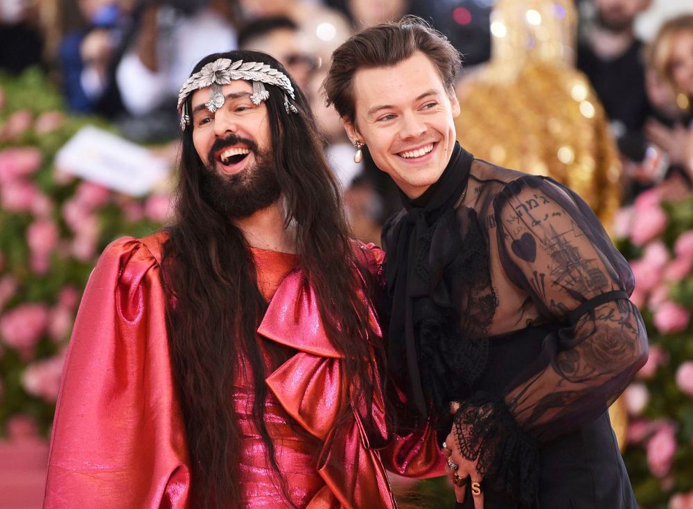 Harry Styles and Alessandro Michele at the 2019 Met Gala