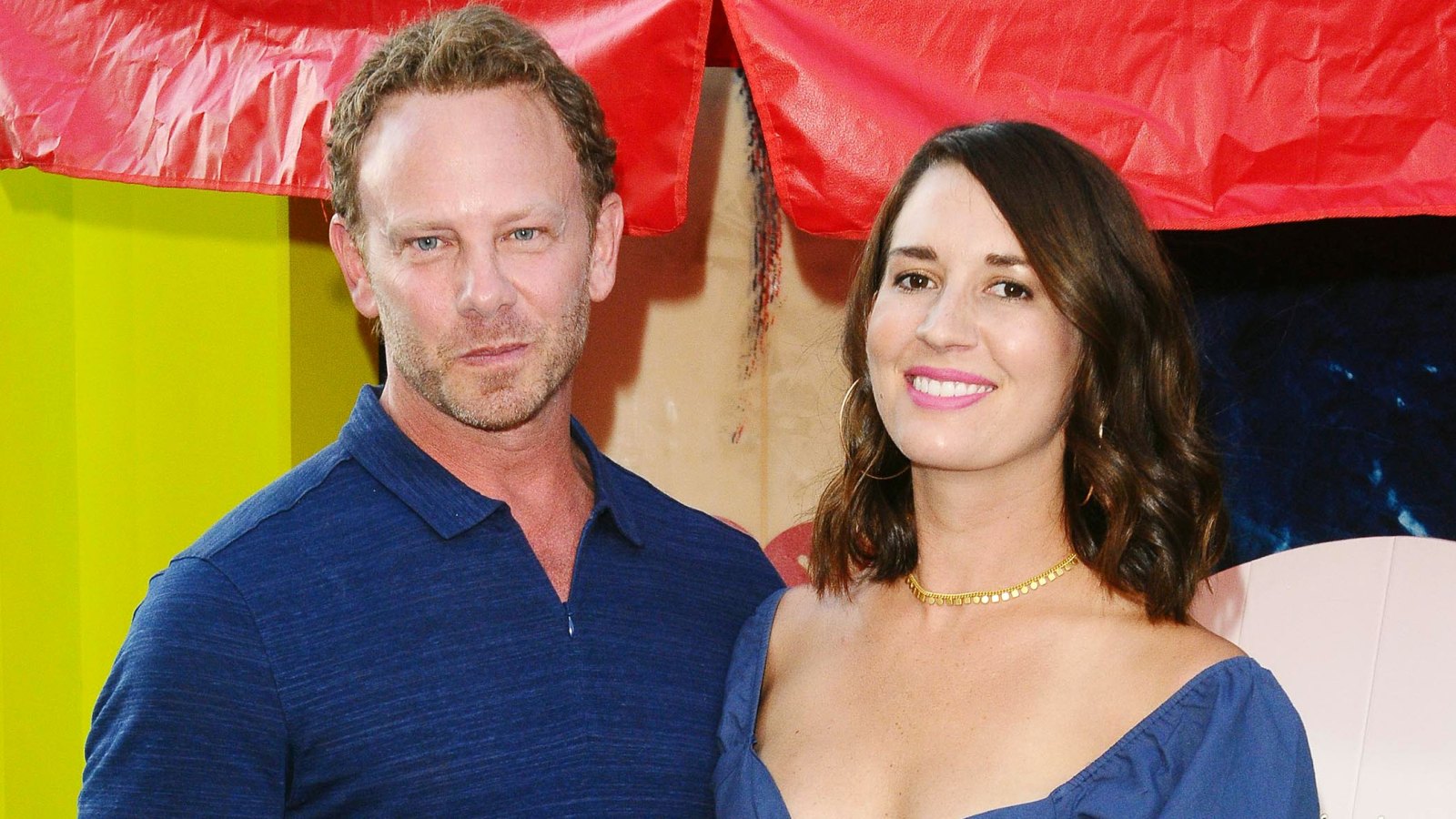 Ian Ziering and Estranged Wife Erin Ludwig Reunite at Tori Spelling's Daughter's Birthday Party-main