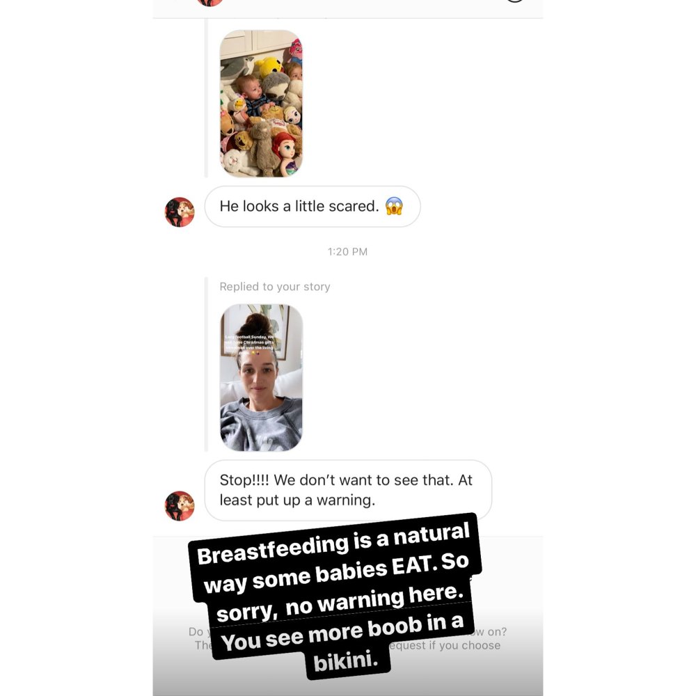 Jade Roper Slams Instagram Troll Criticizing Breast-Feeding Video