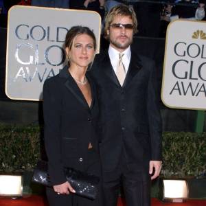 Brad Pitt and Jennifer Aniston Golden Globes 2002