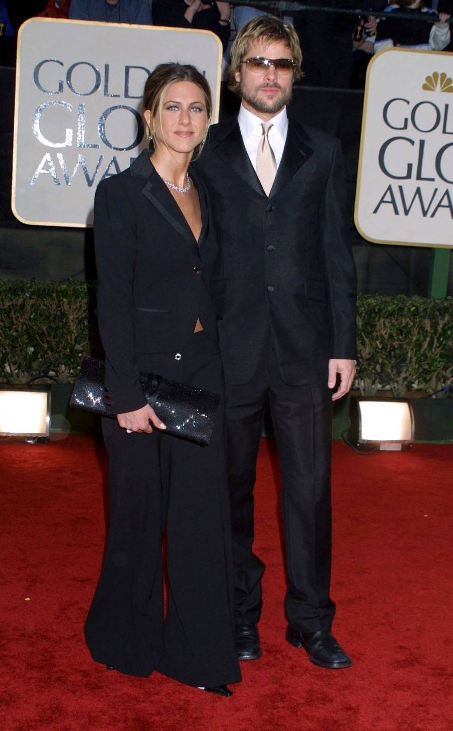 Brad Pitt and Jennifer Aniston Golden Globes 2002