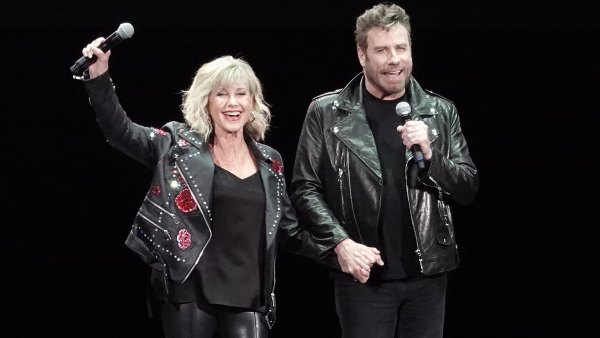 John Travolta and Olivia Newton-John Reprise 'Grease' Roles in Full-On Costumes