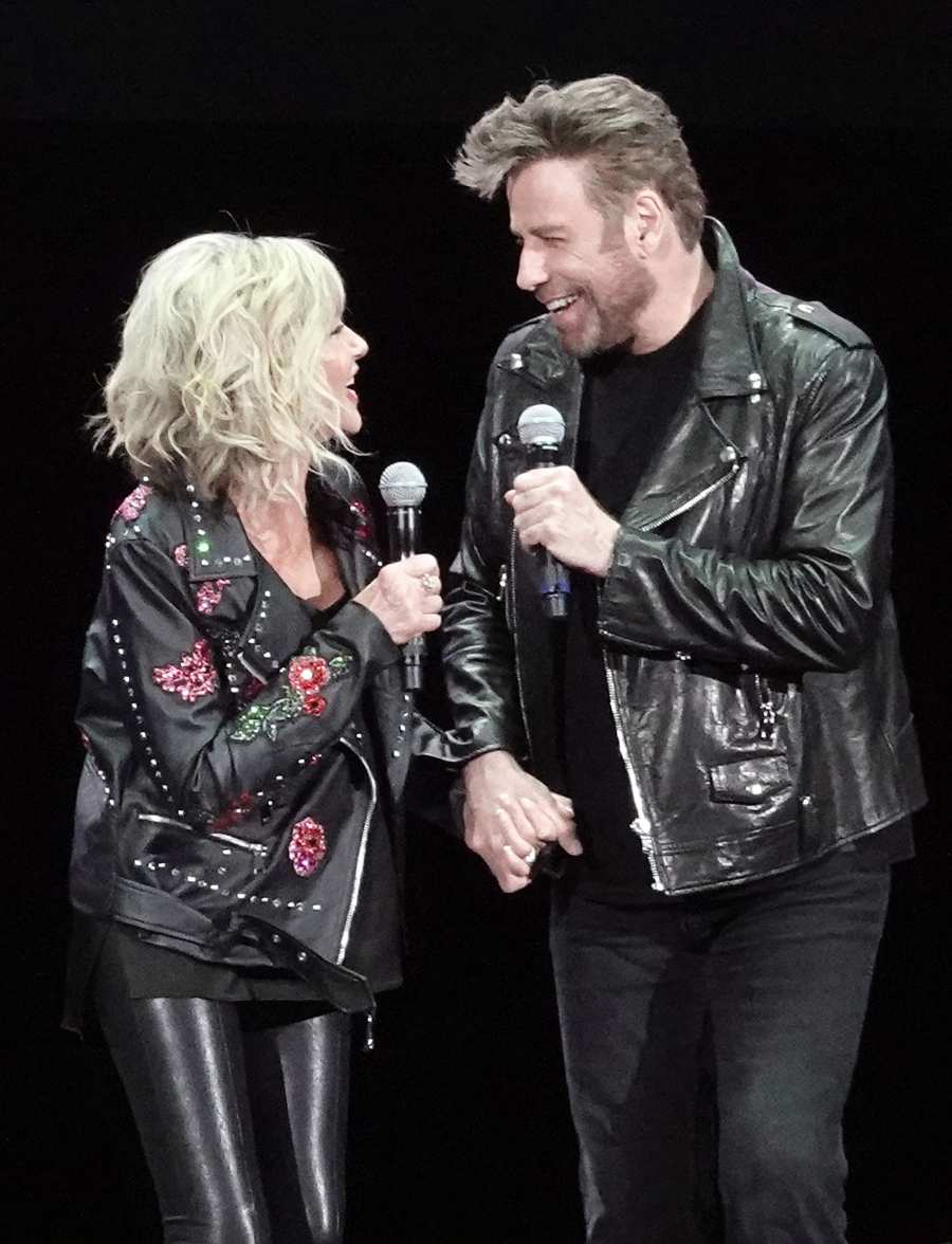 John Travolta and Olivia Newton-John Reprise 'Grease' Roles in Full-On Costumes