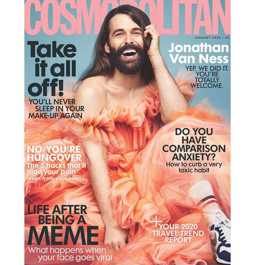 Jonathan Van Ness Cosmopolitan UK Cover January 2020