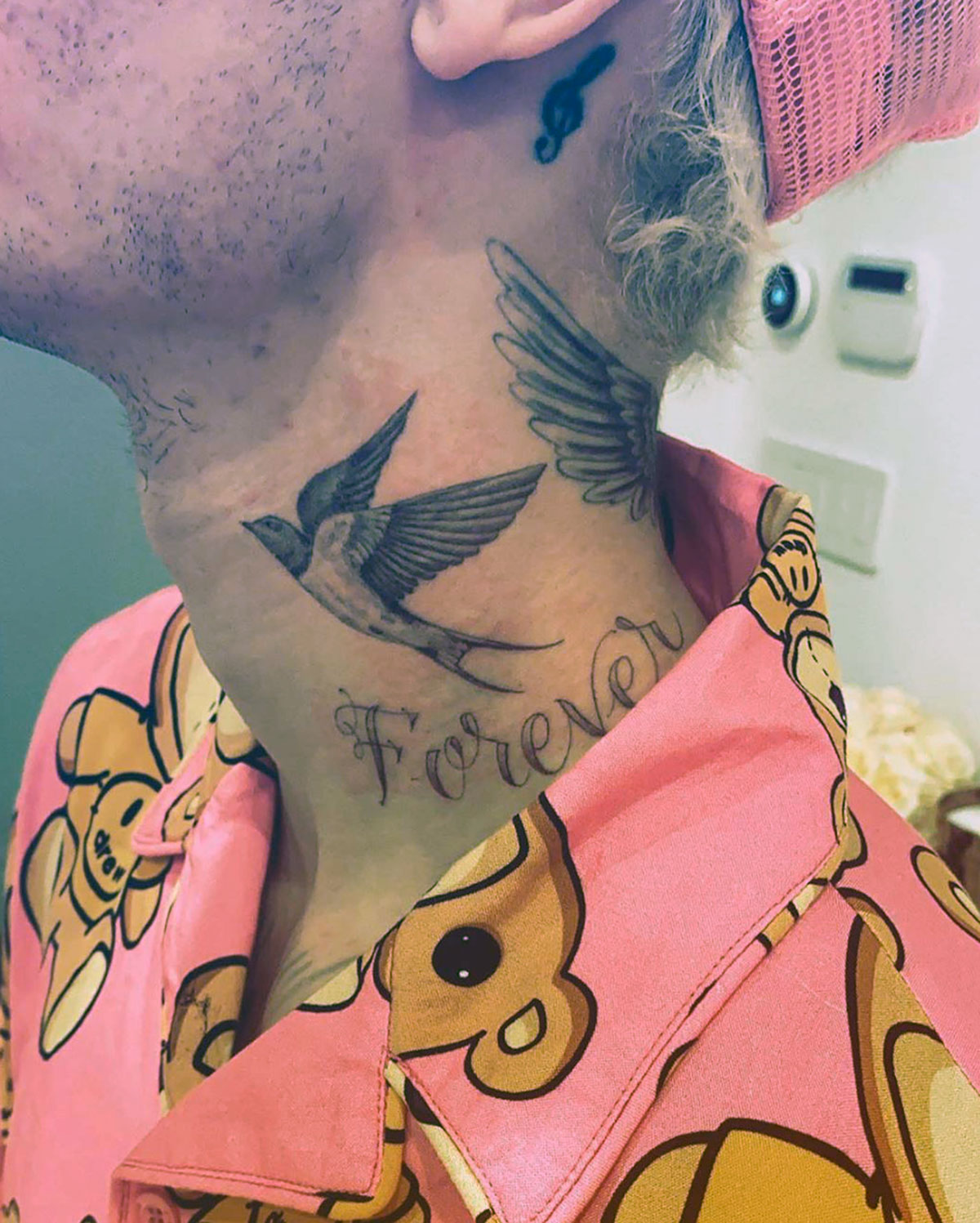Justin Bieber Neck Tattoo Instagram