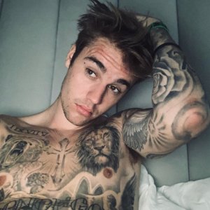Justin Bieber tattoos Instagram tour