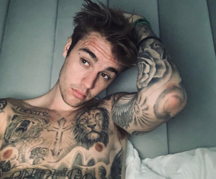 Justin Bieber tattoos Instagram tour