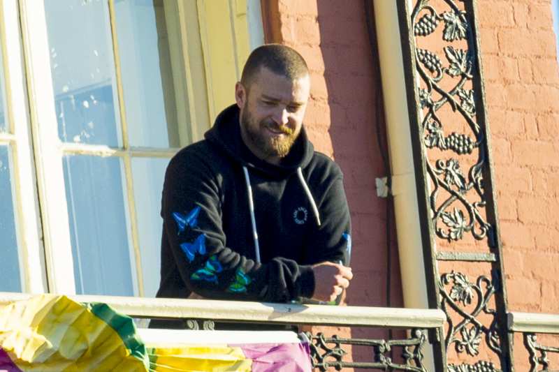 Justin Timberlake Returns to New Orleans Balcony Sans Alisha Wainwright After PDA Scandal