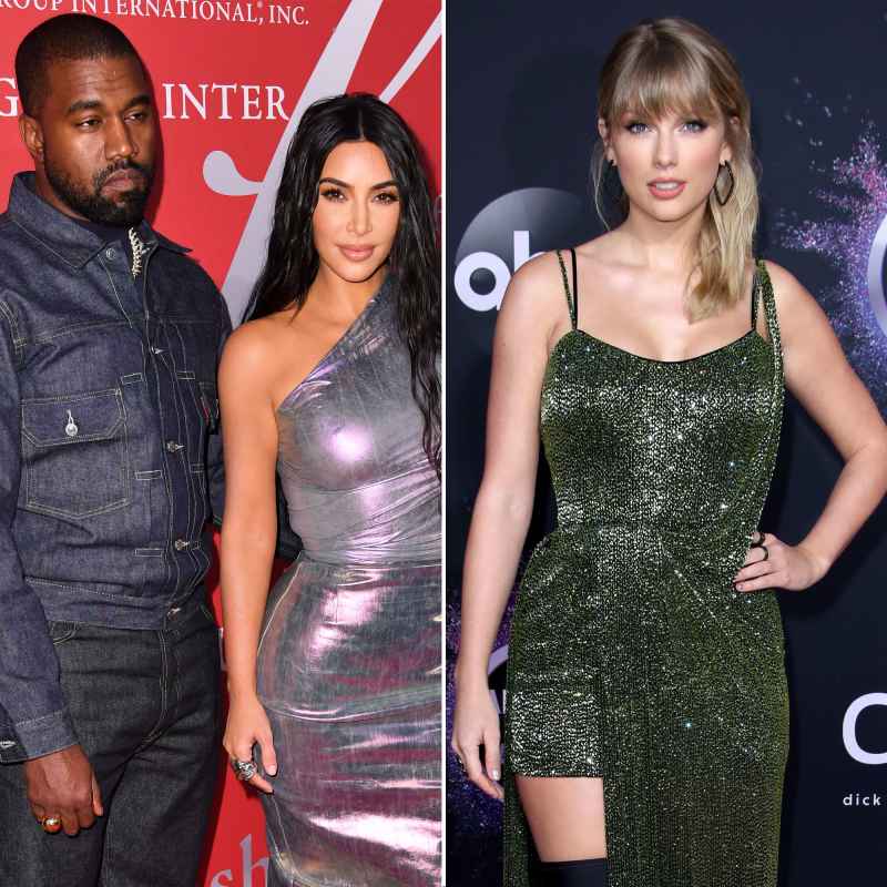 Kanye West and Kim Kardashian West and Taylor Swift Celebrity Feuds of 2010s