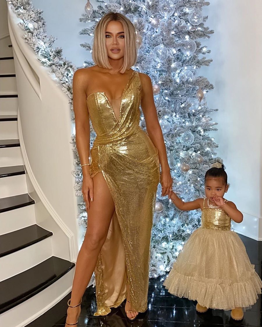 Kardashian Christmas Khloe and True
