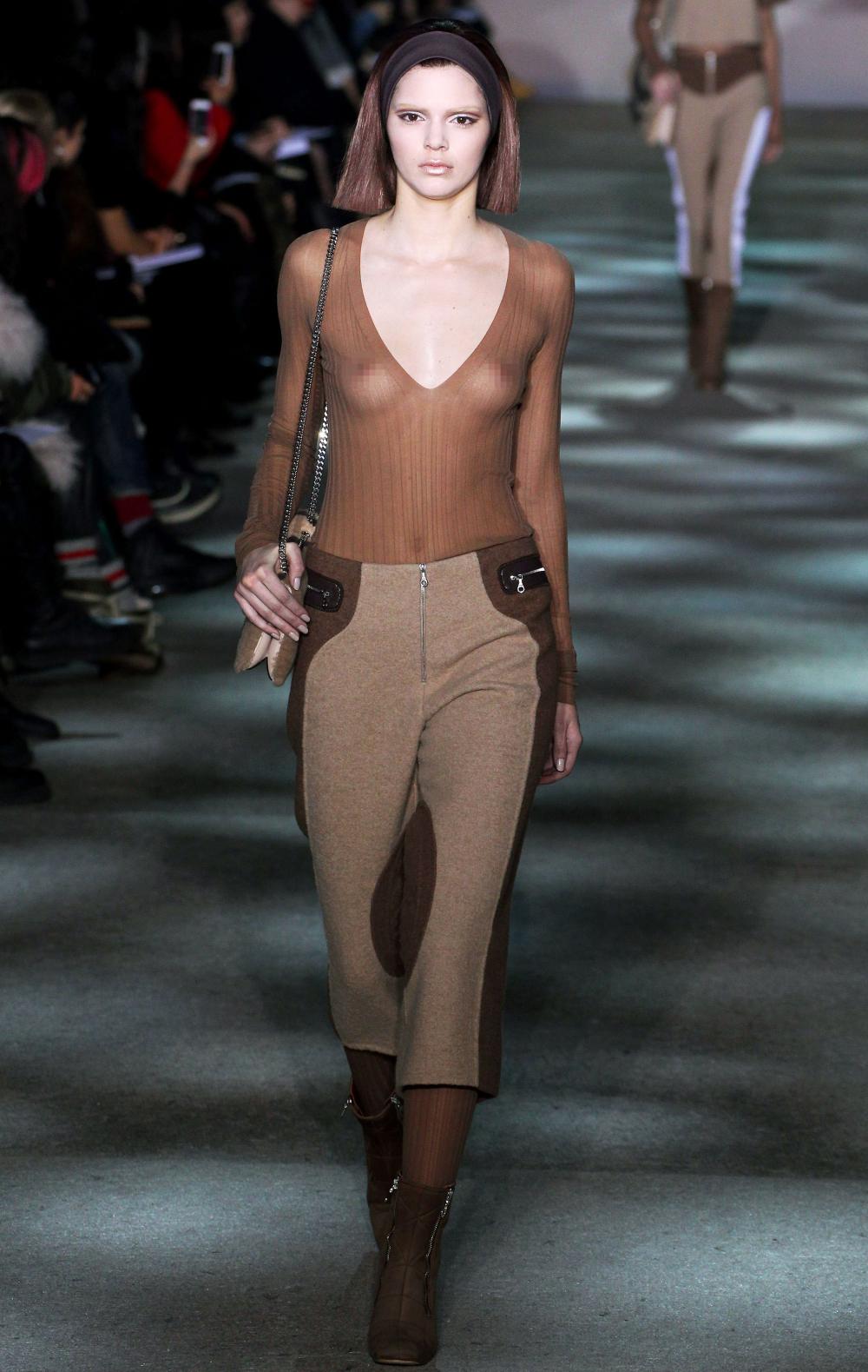 Kendall Jenner Went Topless For Her First Runway