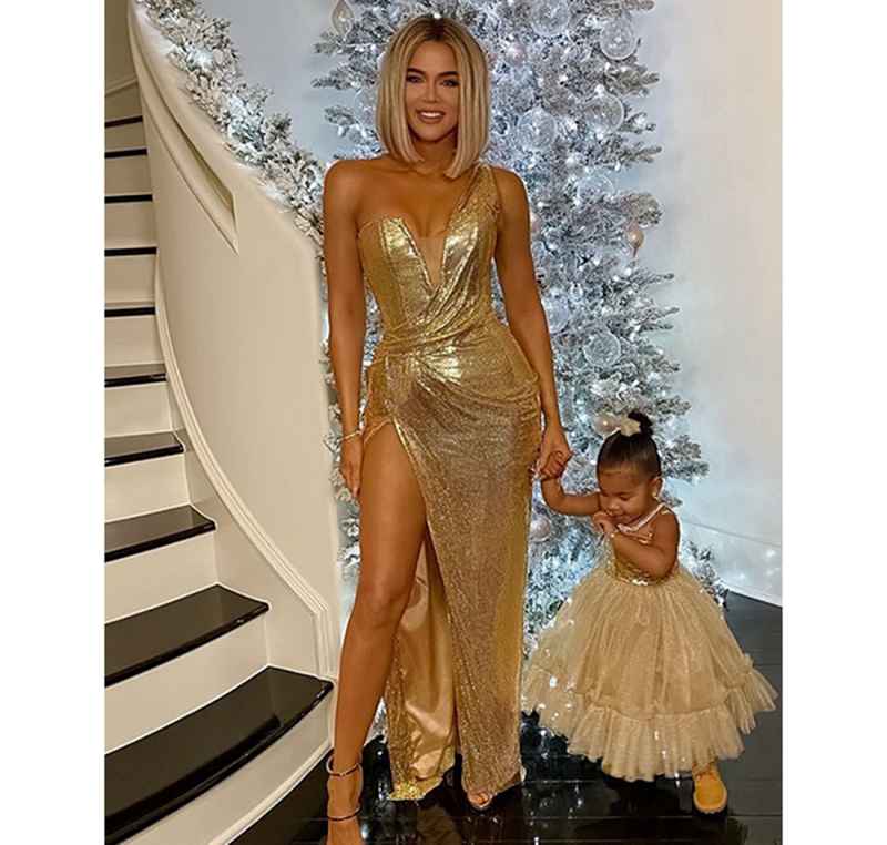 Khloe Kardashian and Daughter True Thompson Twinning