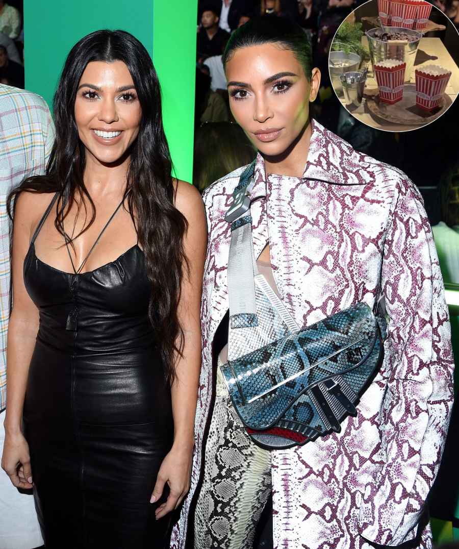 Kim Kardashian Makes Fun of Kourtney Kardashian at Poosh's Movie Night