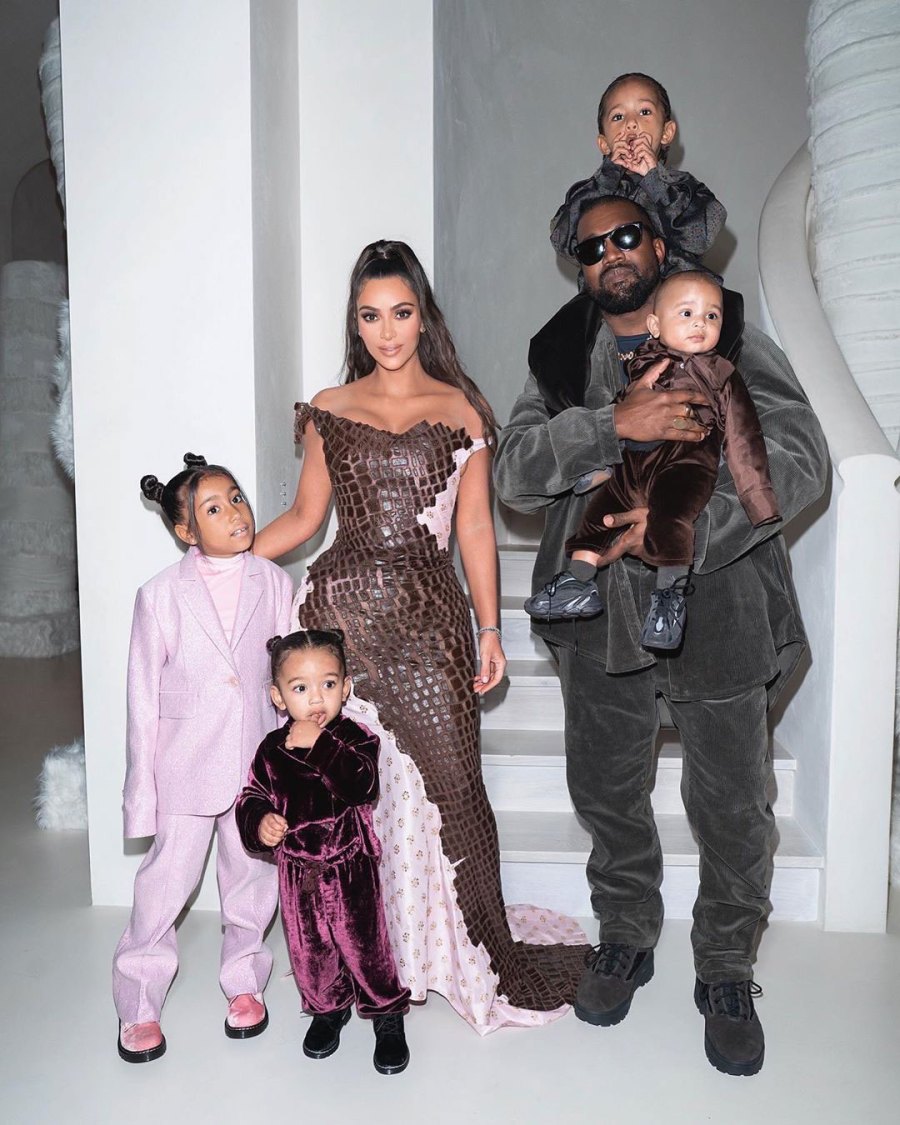 Kim Kardashian West Instagram North’s Life Mad for Saint’s Album Sitting High