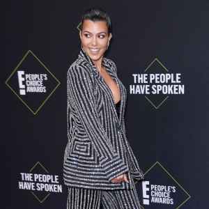 Kourtney Kardashian 45th Annual People's Choice Awards Wearing Naeem Khan