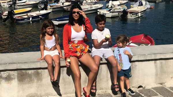 Kourtney Kardashian Instagram Mason Sweet Messages for Mason and Reign on Joint Birthday