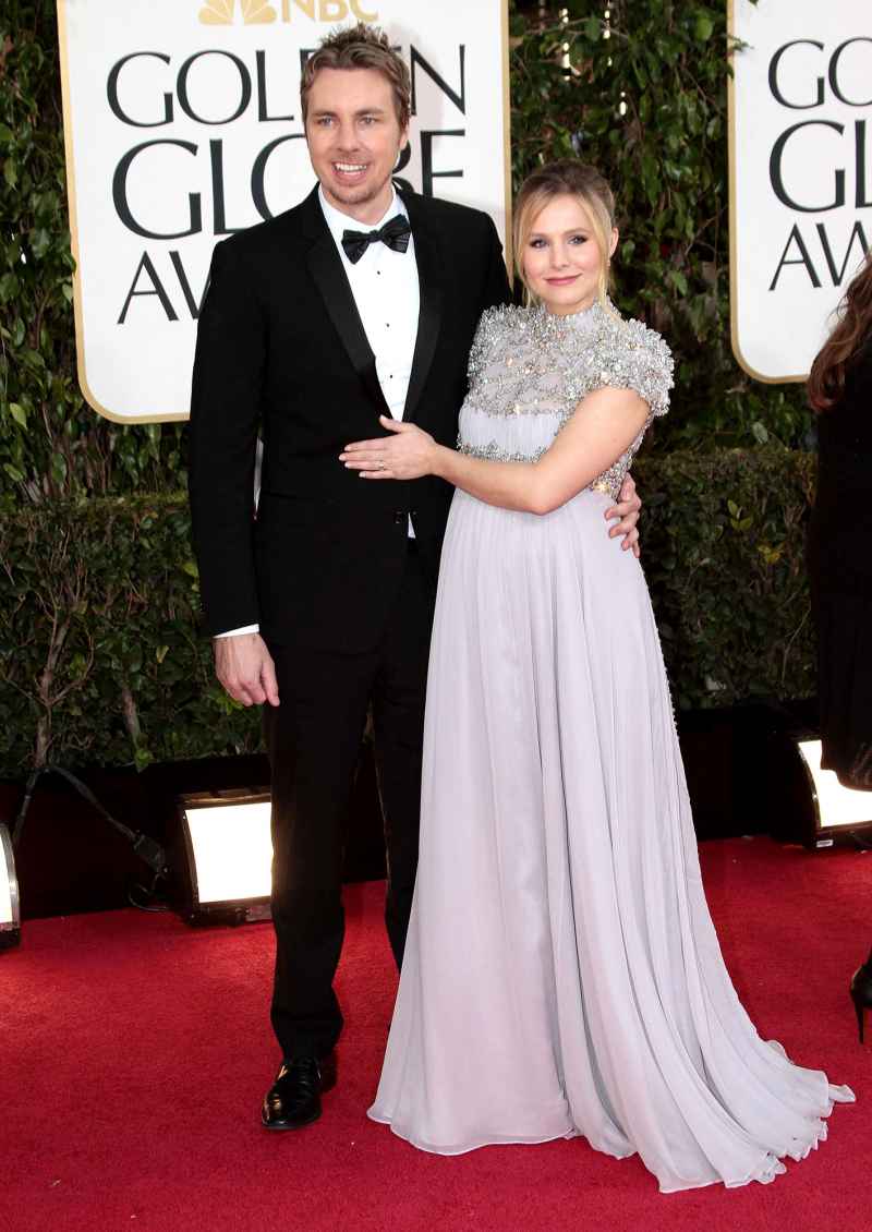 Dax Shepard and Kristen Bell Baby Bumps at the Golden Globes