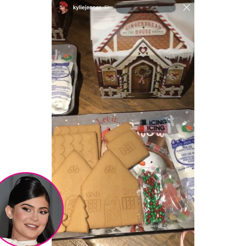 Kylie Jenner gingerbread house