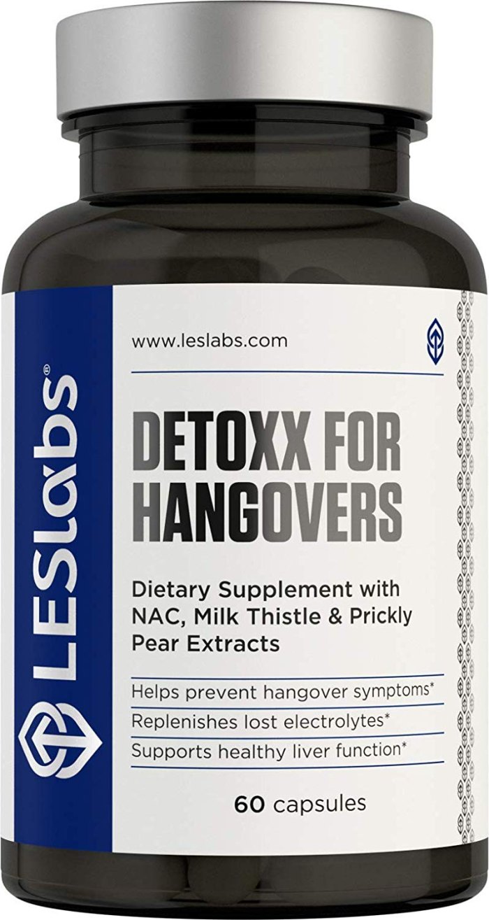 LES Labs DeToxx for Hangovers Natural Supplement