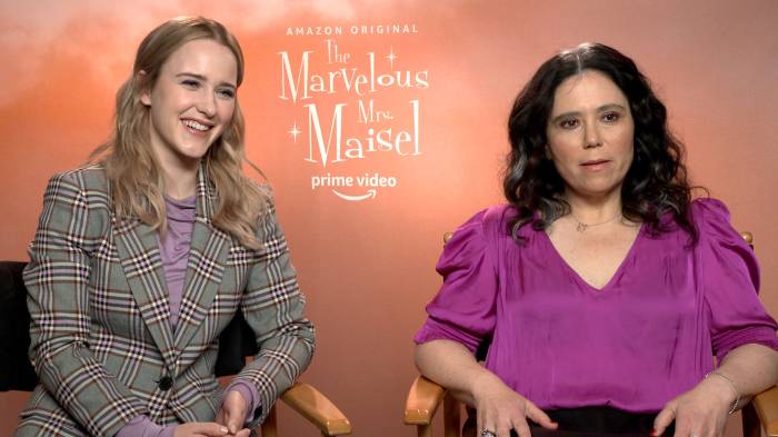Rachel Brosnahan and Alex Borstein Marvelous Mrs. Maisel Cast Us Interview