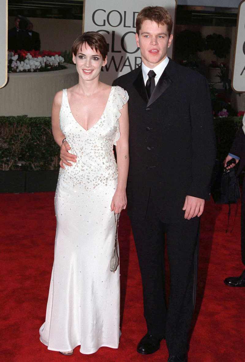 Matt Damon and Winona Ryder 57th Golden Globe Awards 2000