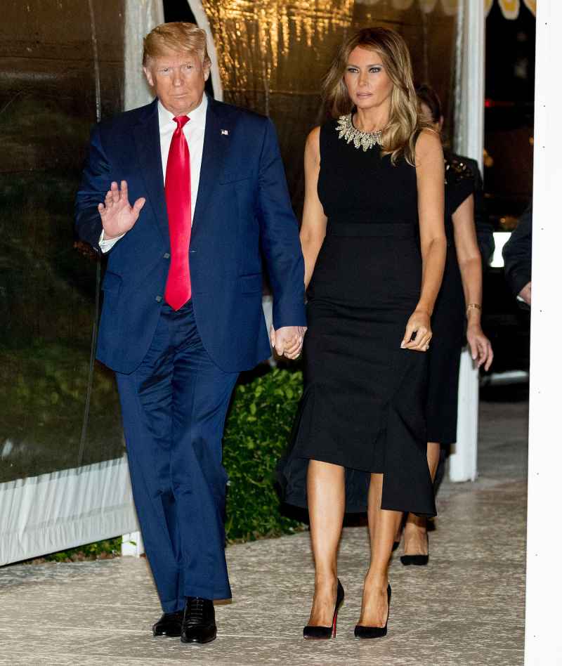 Melania Trump Black Dress December 24, 2019