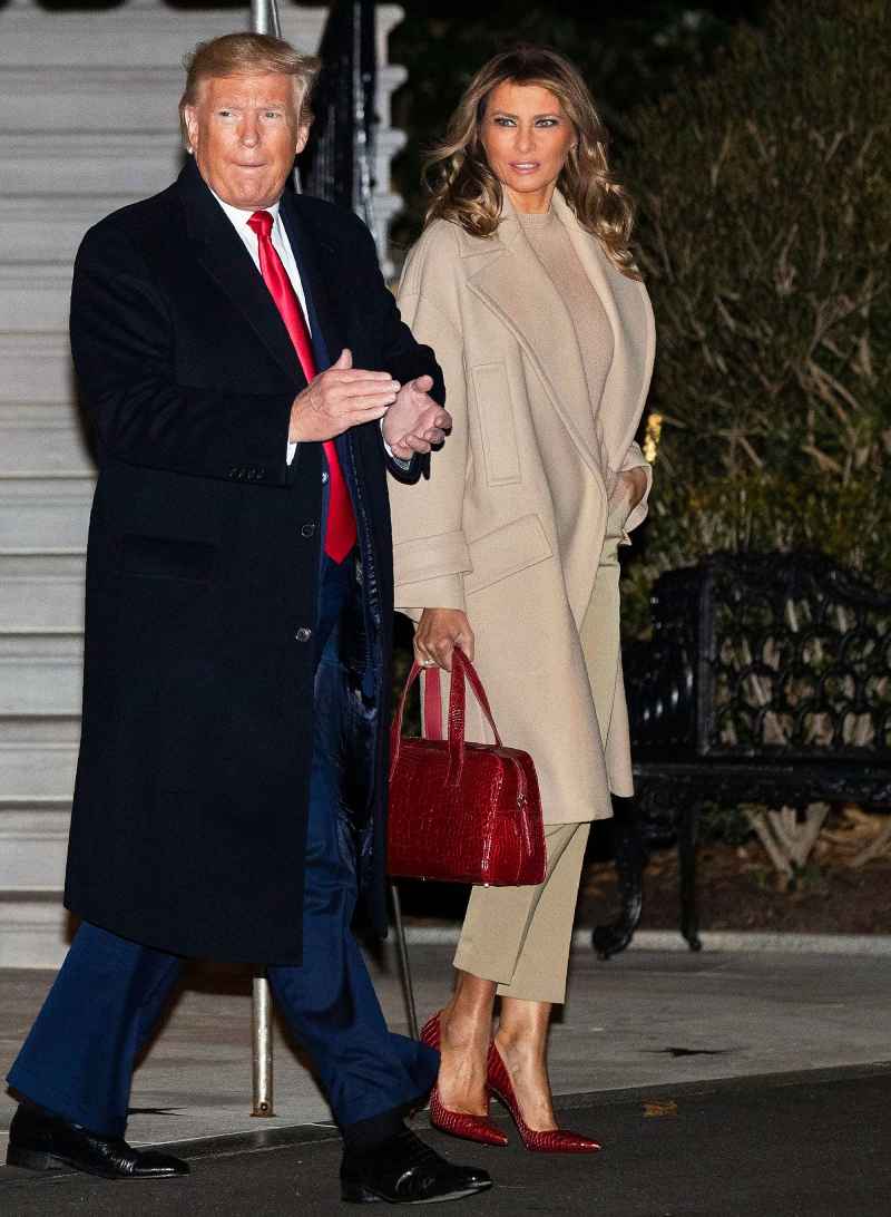 Melania Trump Camel Hair Coat Decemeber 20, 2019