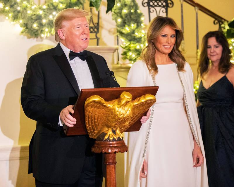 Melania Trump White Gown December 12, 2019