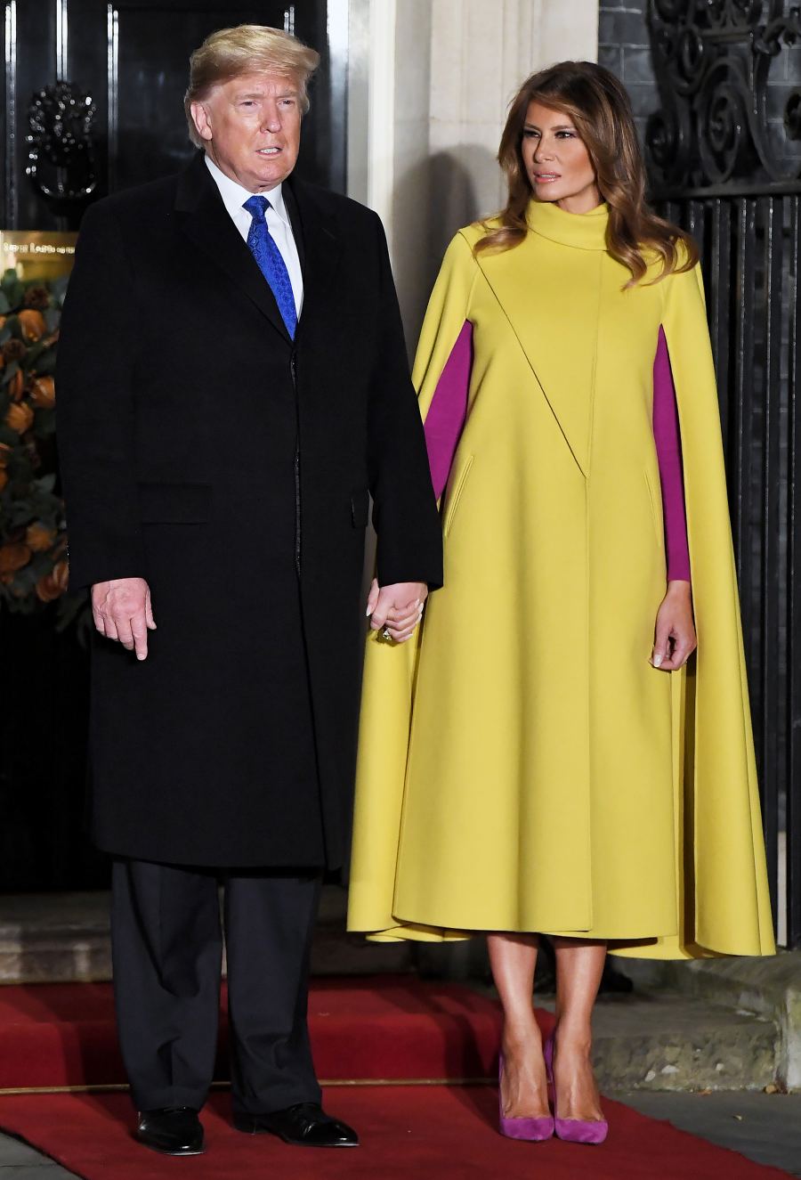 Melania Trump Yellow Cape December 3, 2019