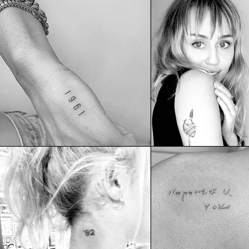 Miley Cyrus Post Divorce Tattoos